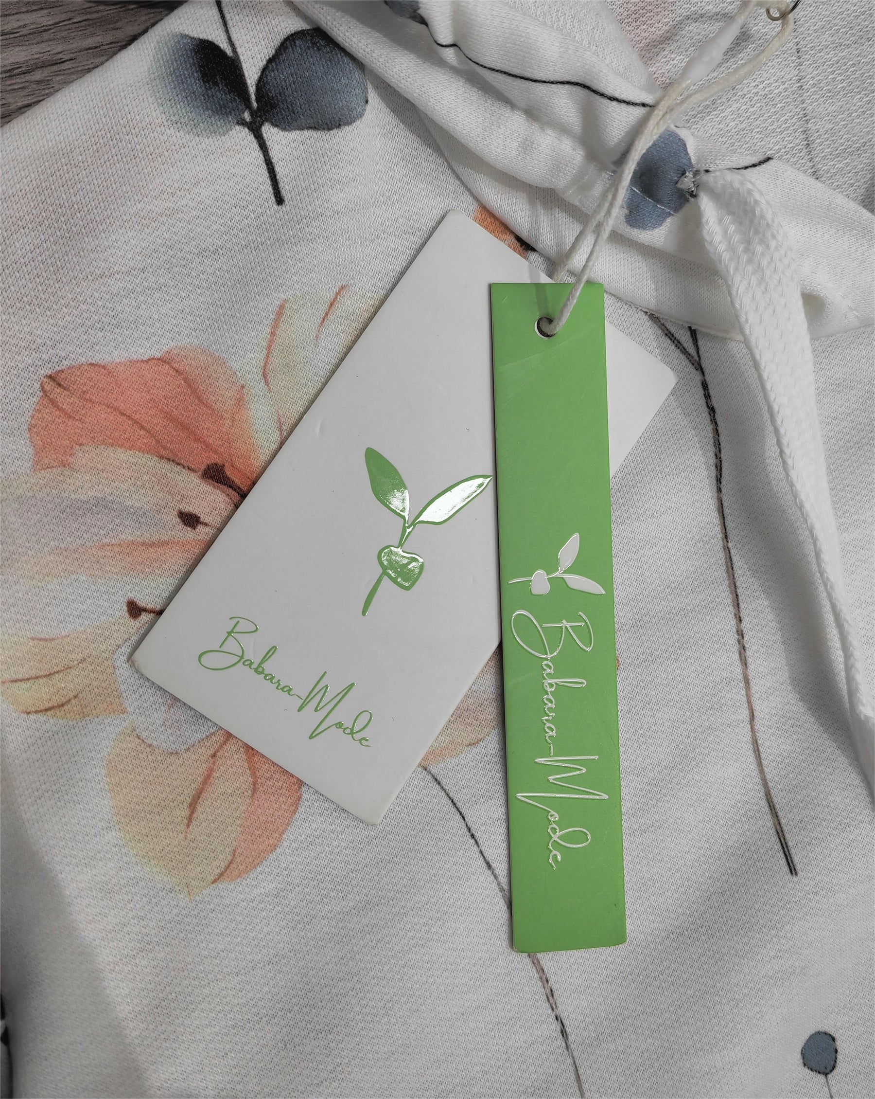 FallStil® - Wit sweatshirt met lange mouwen en print