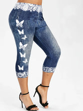 BioBlüte® - Denim Capri Magic Jeans met vlinderkant