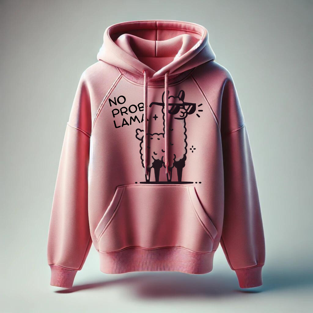 Probleemloze lama-hoodie