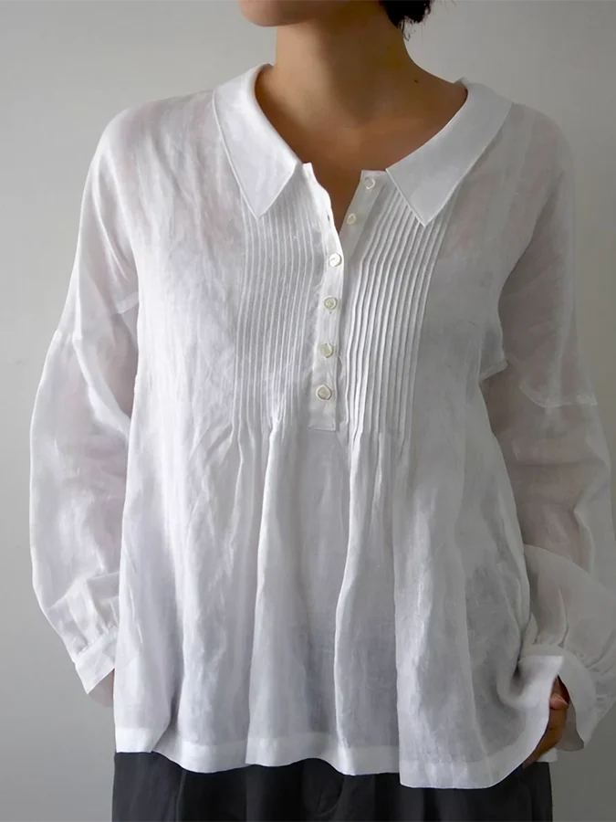 Witte glanzende elegantie blouse 