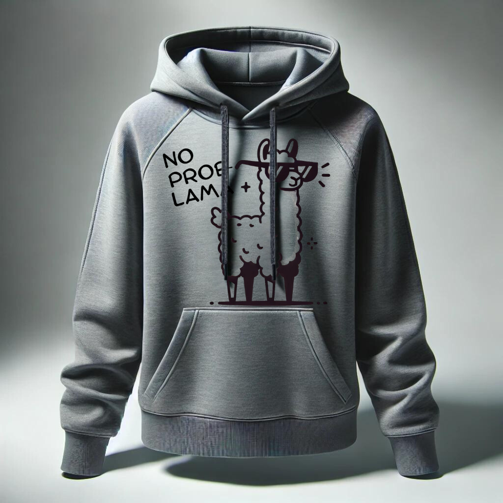 Probleemloze lama-hoodie