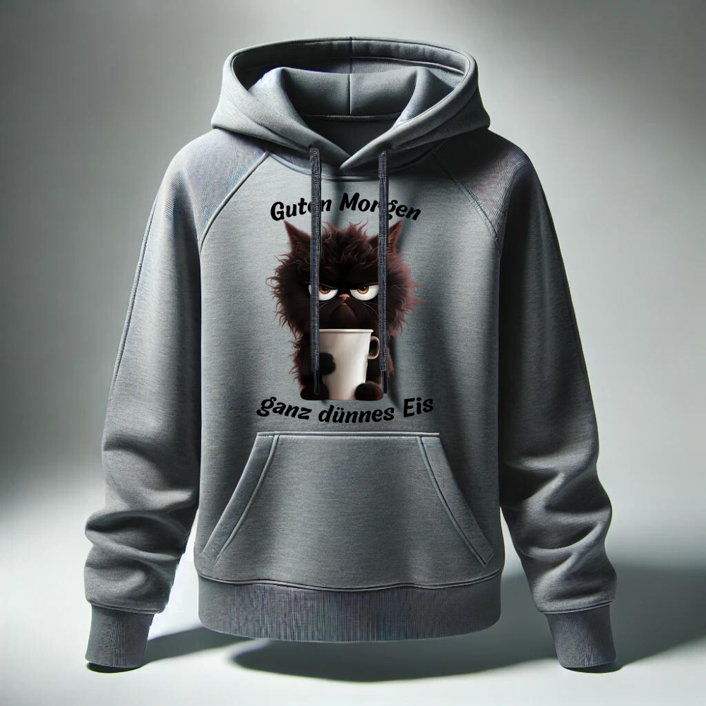 Hoodie met een stoere kat