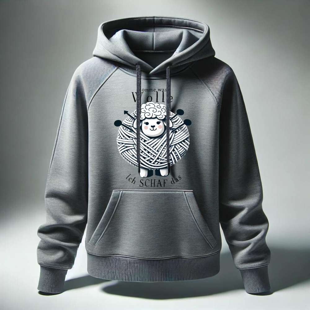 Wollige schapenhoodie