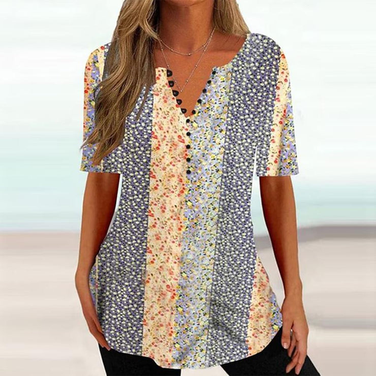 EcoExotica® - Speciale printtop met korte mouwen