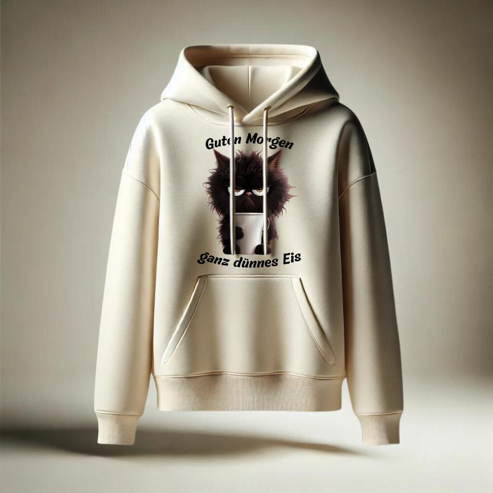 Hoodie met een stoere kat