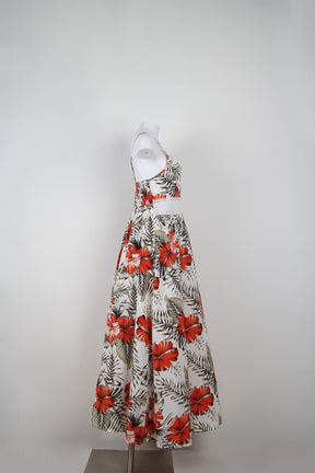 SpringStil® - Romantische mouwloze maxi-jurk met bloemenprint