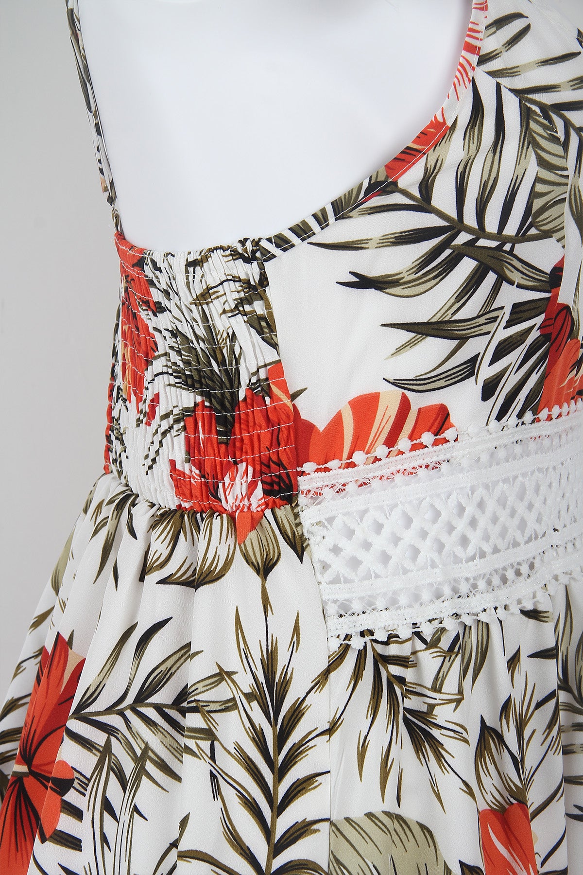 SpringStil® - Romantische mouwloze maxi-jurk met bloemenprint