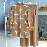 FallStil® - Tweedelige set met lange mouwen in taupe