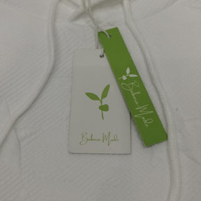 SpringStil® - Wit effen sweatshirt met lange mouwen