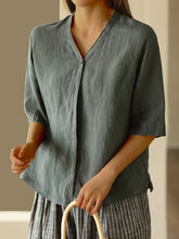 Ash glanzende blouse