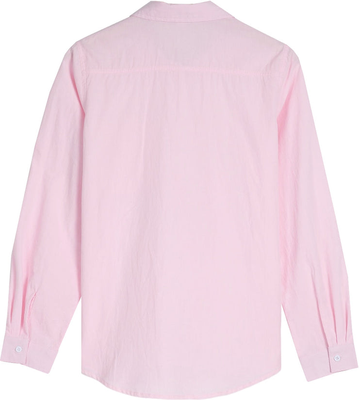 Monci® - Roze shirt met lange mouwen en oversized schouderbanden