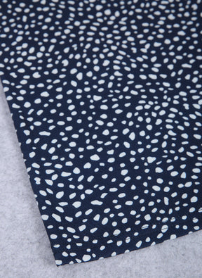 PureWear® - Mouwloze blauwe mini-jurk met witte stippen