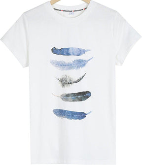 SpringStil® - Freedom Feather T-shirt met korte mouwen