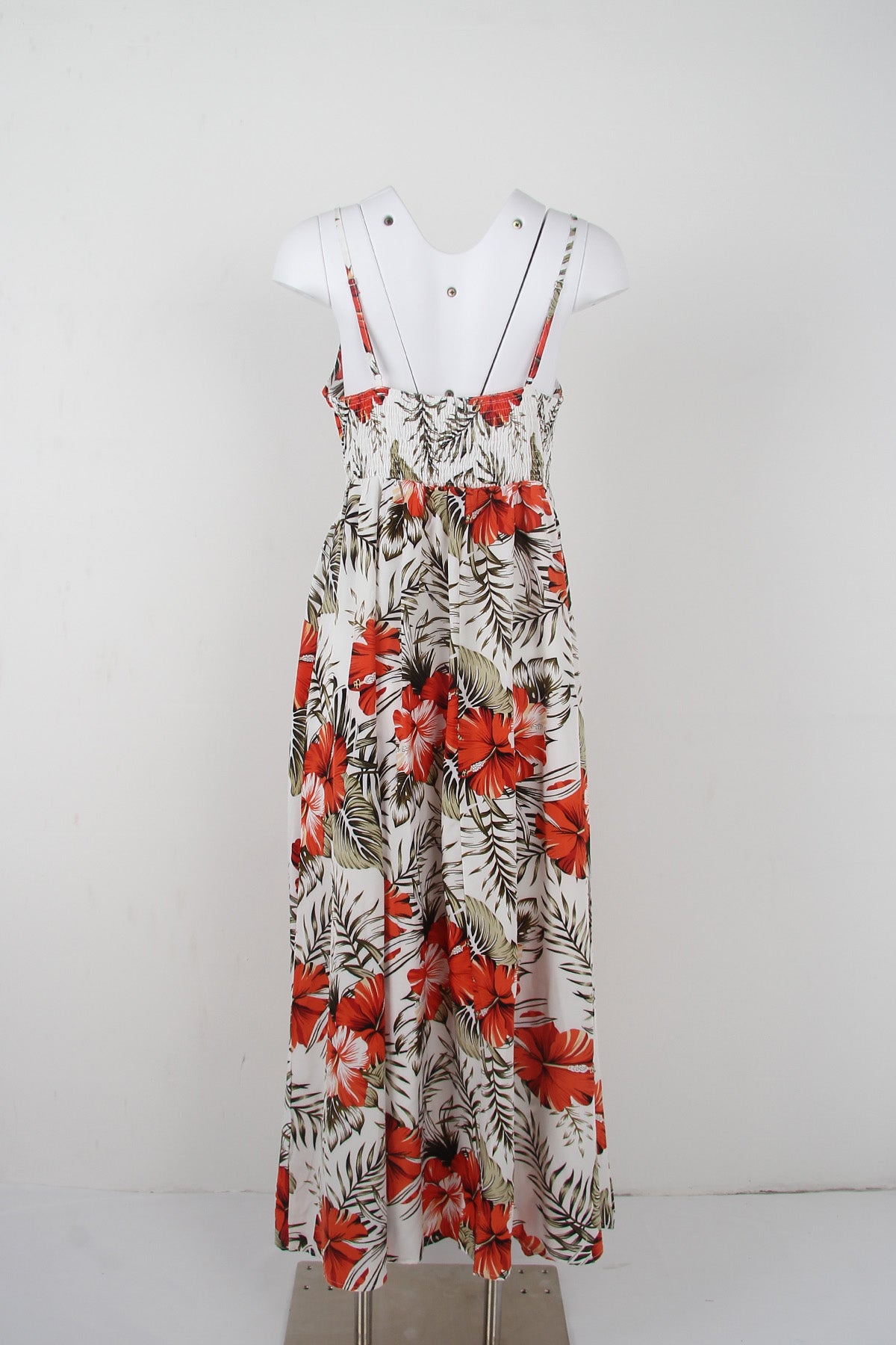 SpringStil® - Romantische mouwloze maxi-jurk met bloemenprint