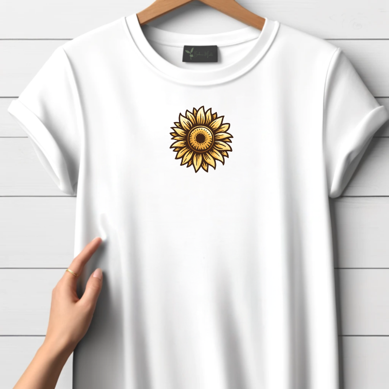 Mini-t-shirt met zonnebloemen