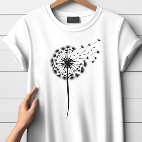 Paardebloem in de wind T-shirt