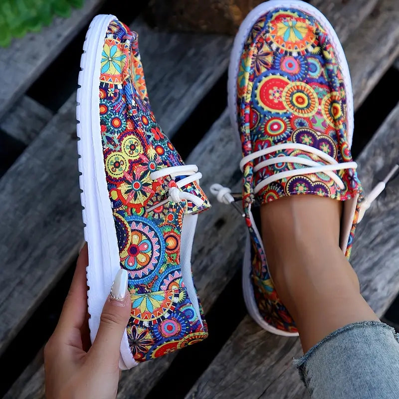 Raffiné® - Kleurrijke mandala zomersneakers