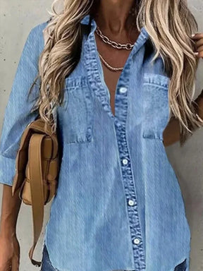 Denim droomblouse