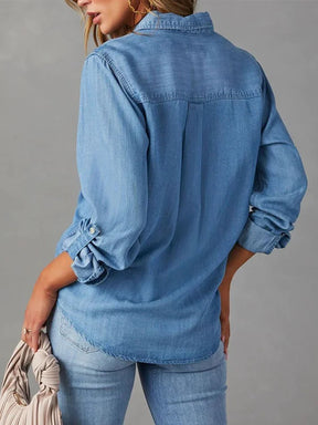 Denim droomblouse