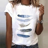 SpringStil® - Freedom Feather T-shirt met korte mouwen