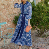 Maxi met plantenprint 