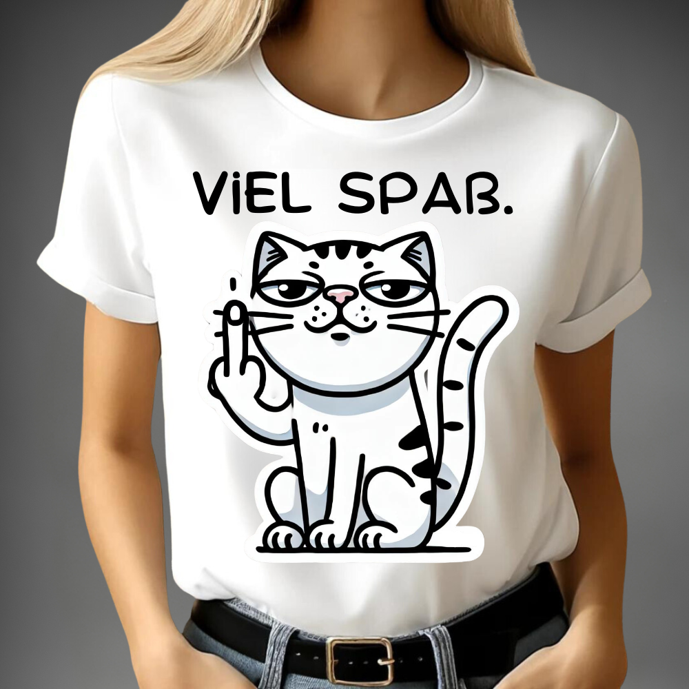 Veel plezier katten t-shirt