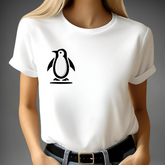 Minimalistisch pinguïn t-shirt