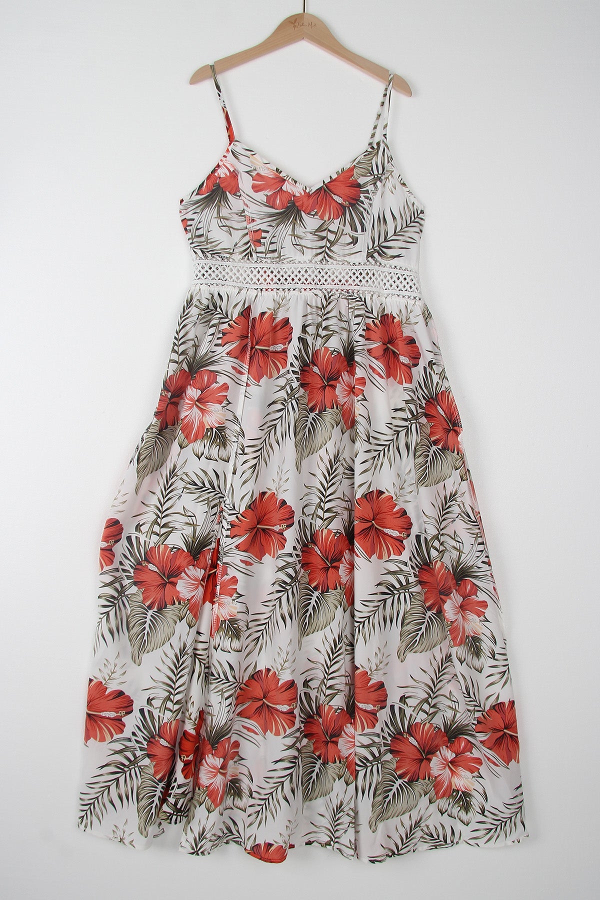 SpringStil® - Romantische mouwloze maxi-jurk met bloemenprint