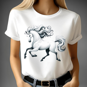 Elegant paarden T-shirt