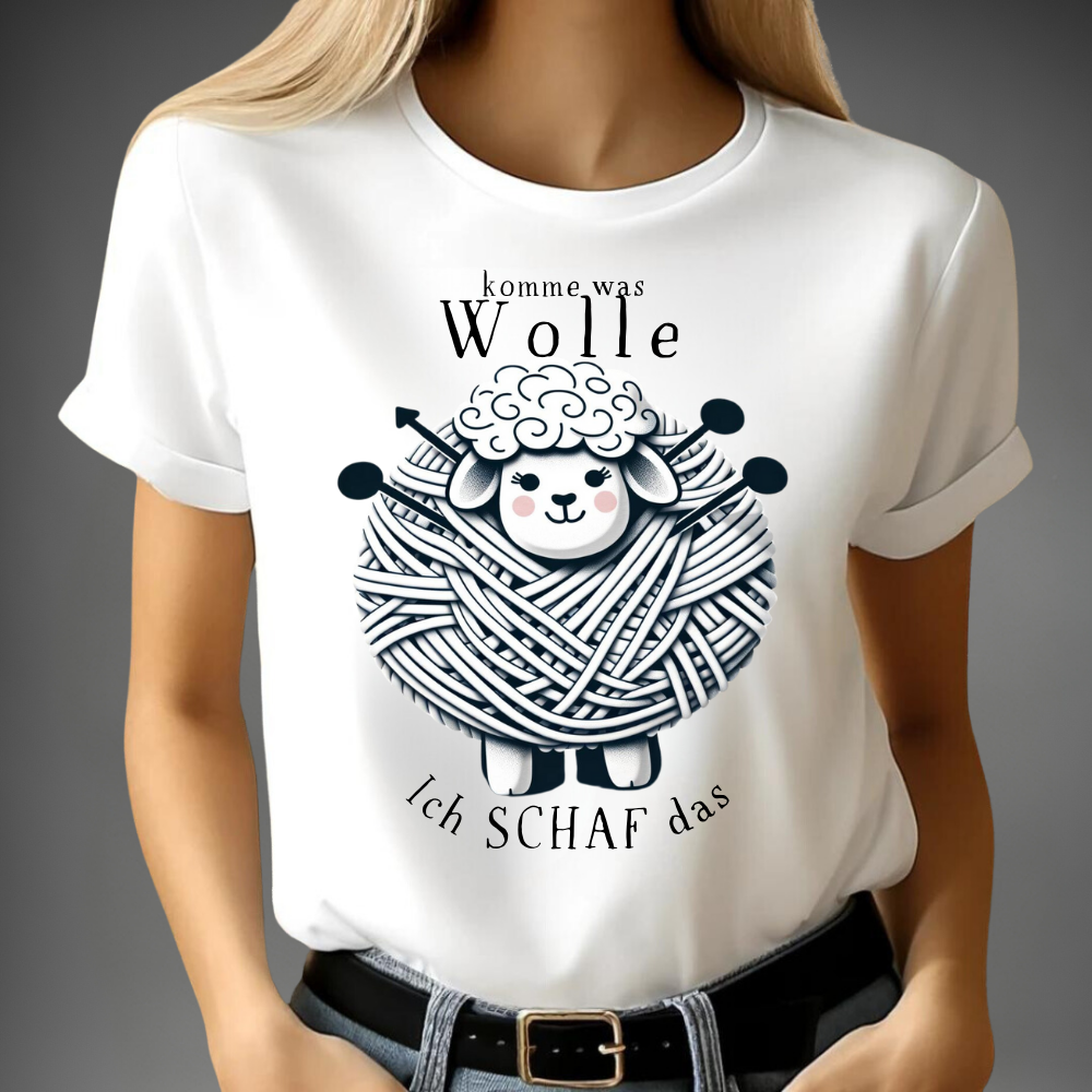 Wollen schapen t-shirt