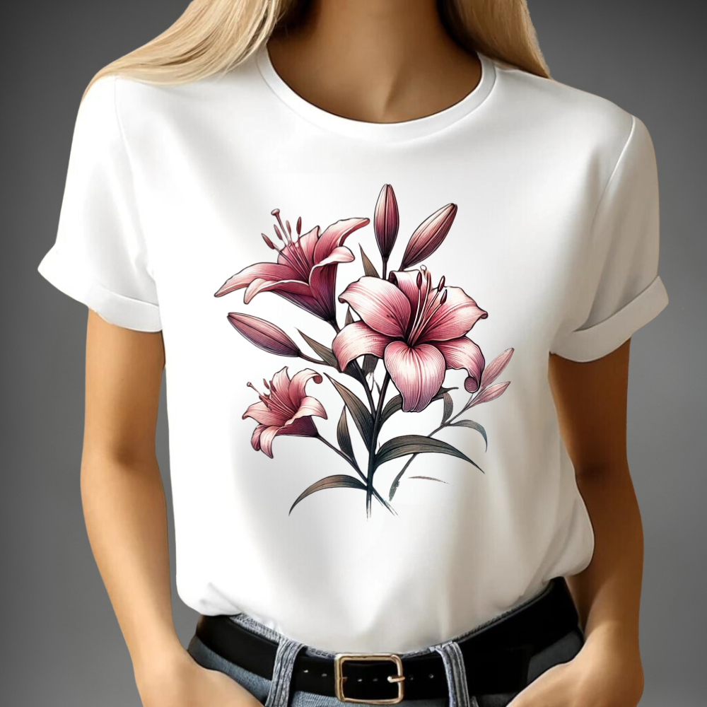 Elegant lelie t-shirt