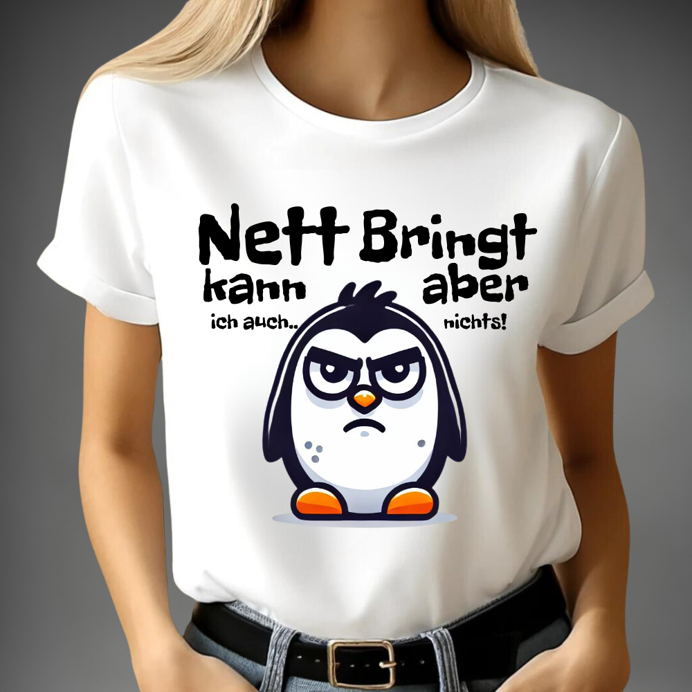 Ondeugend pinguïn t-shirt