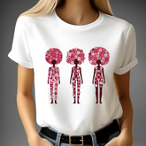 Dames t-shirt met bloemen