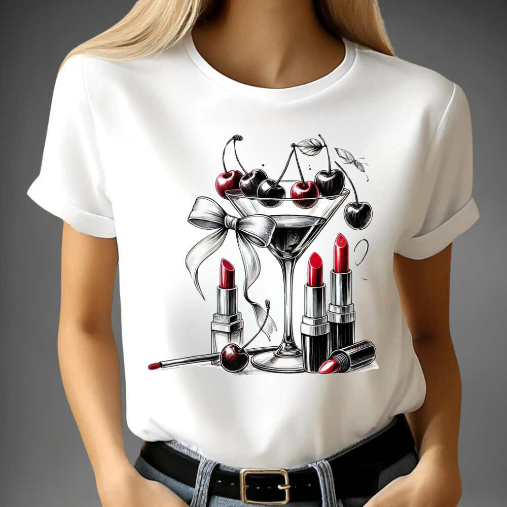 Kersenlippenstift - T-shirt