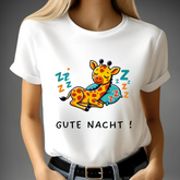 Slapende giraffe T-shirt