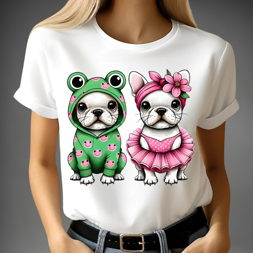 Vermomd leuk bulldog-shirt