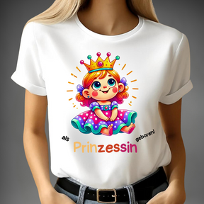 T-shirt "Geboren als prinses".