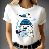 Nautische beer t-shirt