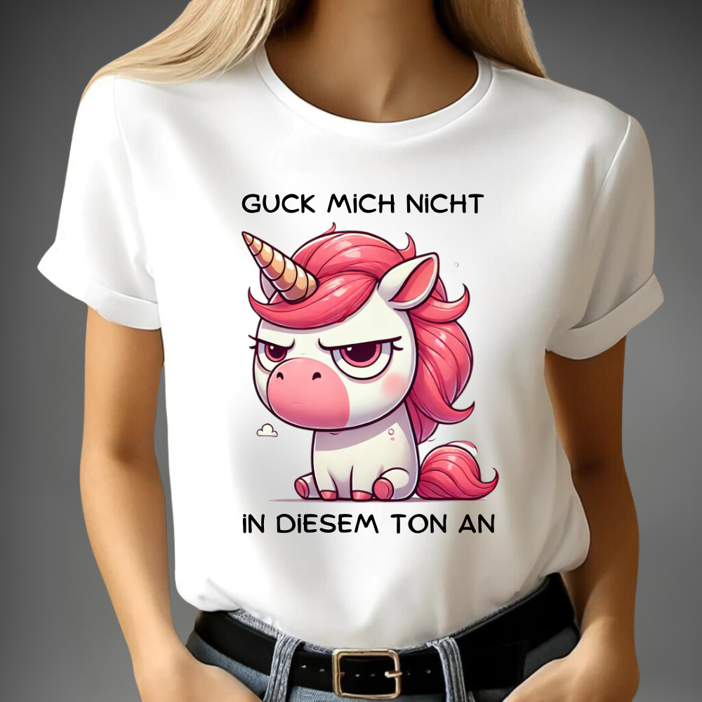 Geërgerd eenhoorn t-shirt