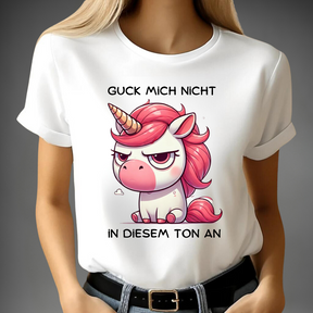 Geërgerd eenhoorn t-shirt