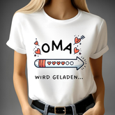 T-shirt "Oma is aan het laden".