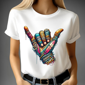 Shaka Vibes Graffiti-shirt