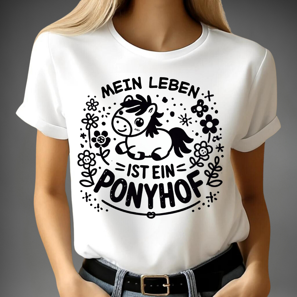 T-shirt voor het leven op de ponyboerderij