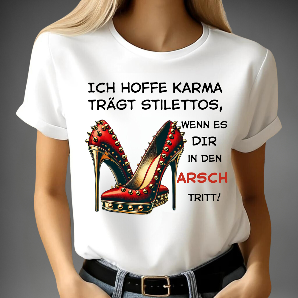 Karma stiletto-shirt