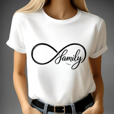 Familie-T-shirt met oneindigheidsteken