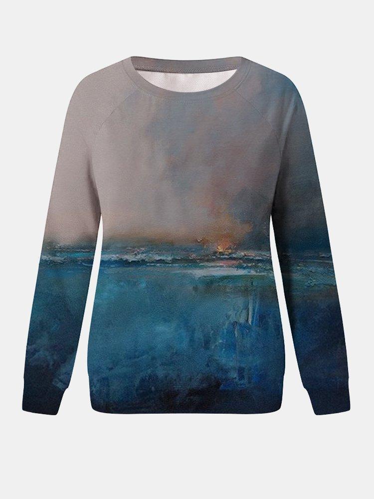 BMC® - Sweatshirt met hemelse golven 