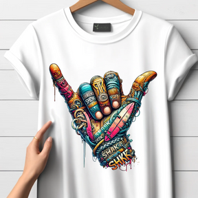 Shaka Vibes Graffiti-shirt