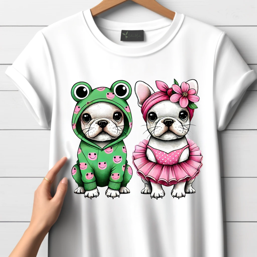 Vermomd leuk bulldog-shirt