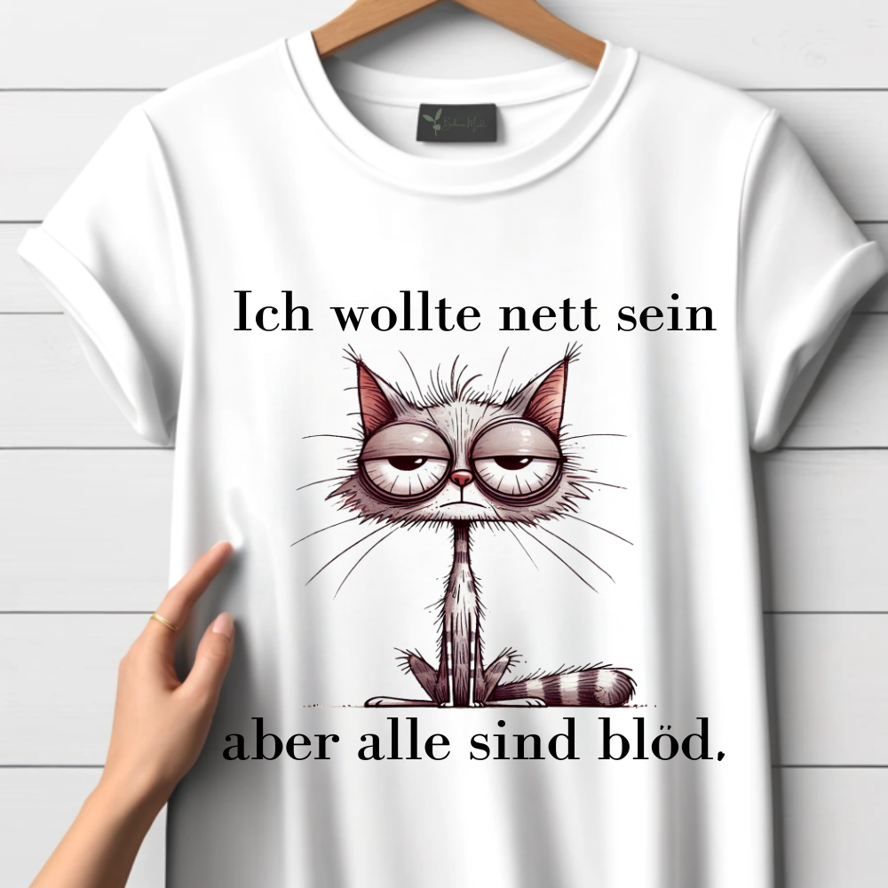 Chagrijnig kattenshirt