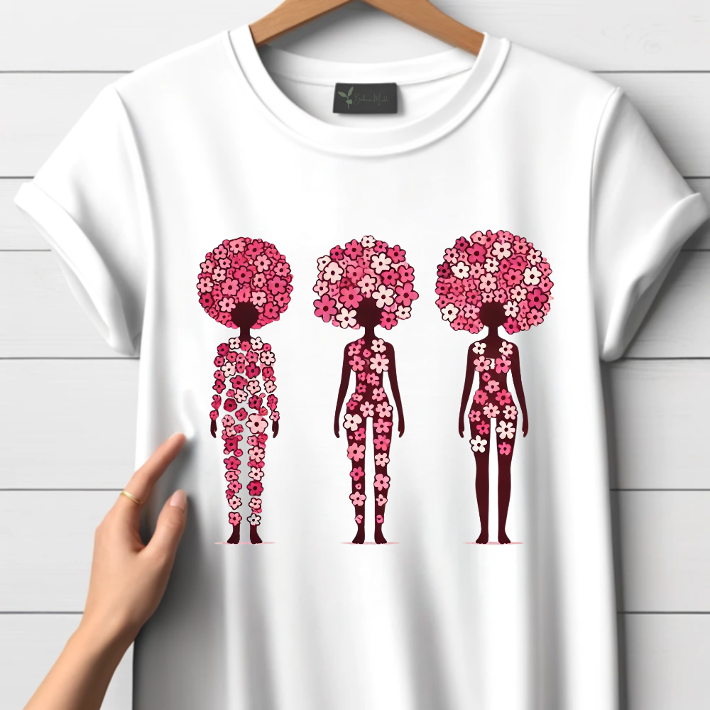 Dames t-shirt met bloemen